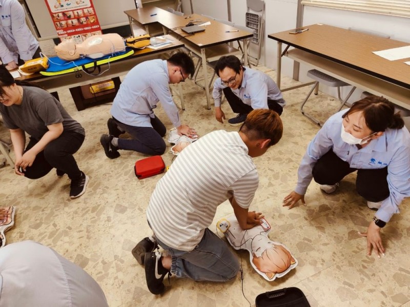 CPR+AED急救教育訓練 | 麒瑞營造股份有限公司